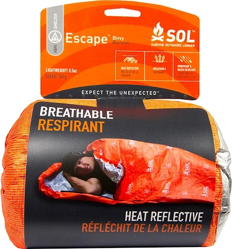 Survive Outdoors Longer 70% Reflective Escape Bivvy, Orange
