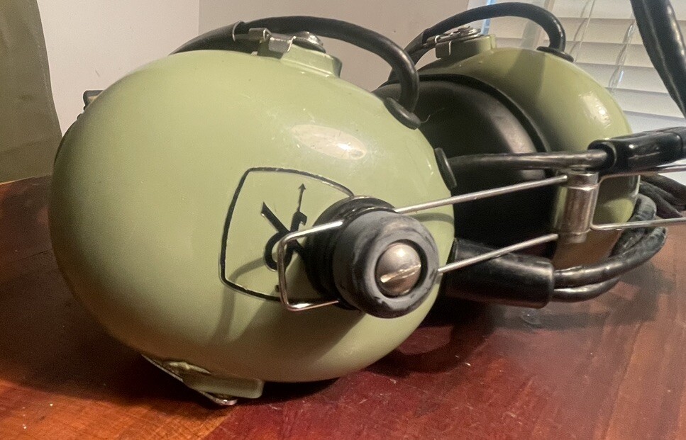 David Clark Model 10BB/F Aviation Headset microphone AS IS NOT TESTED