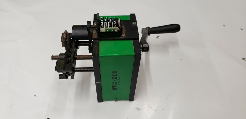 ATC-210 Hand Operator Lead Former with NON-WORKING Counter. PART UNIT ONLY