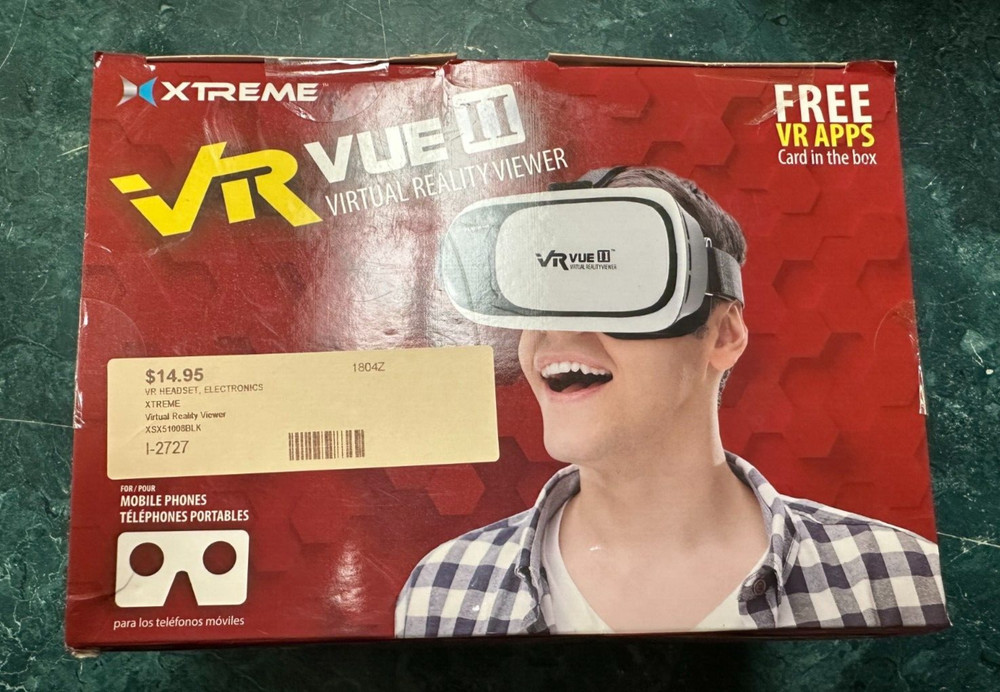 Xtreme VR VUE II Virtual Reality Viewer for 3.5" - 6" Android, iPhone (2 pack)