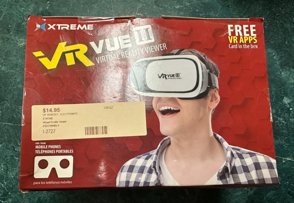 Xtreme VR VUE II Virtual Reality Viewer for 3.5" - 6" Android, iPhone (2 pack)