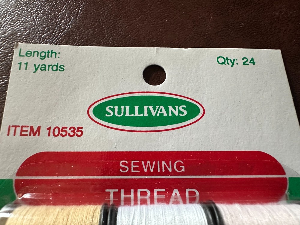 Sullivans Sewing Thread Item 10535 24 Spools
