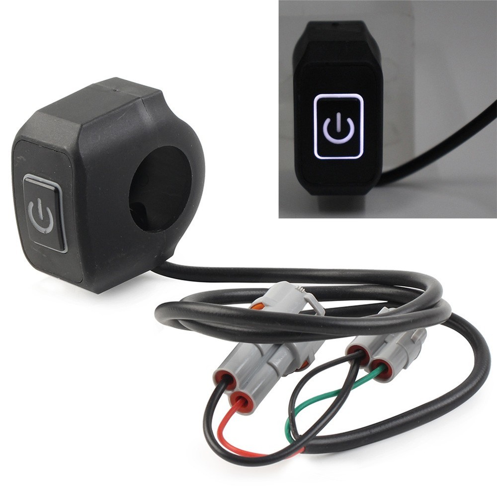 Plug-Play Headlight On/Off Switch Knob Switch Round Plug for Sur Ron