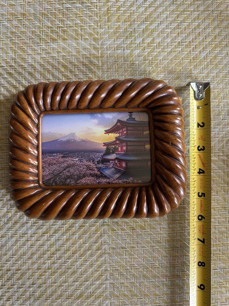 Carved Wood Small Picture Frame
