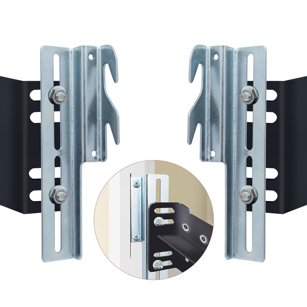 2 Pcs Extra Heavy Duty Headboard Conversion Bracket Kit, Bed Frame Bolt On to...