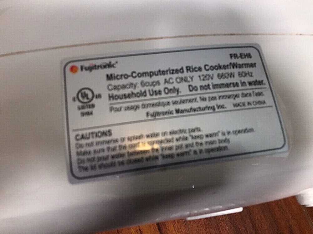 Fujitronic FR-EH6 6 cups Micro Computerized Rice Cooker Rare