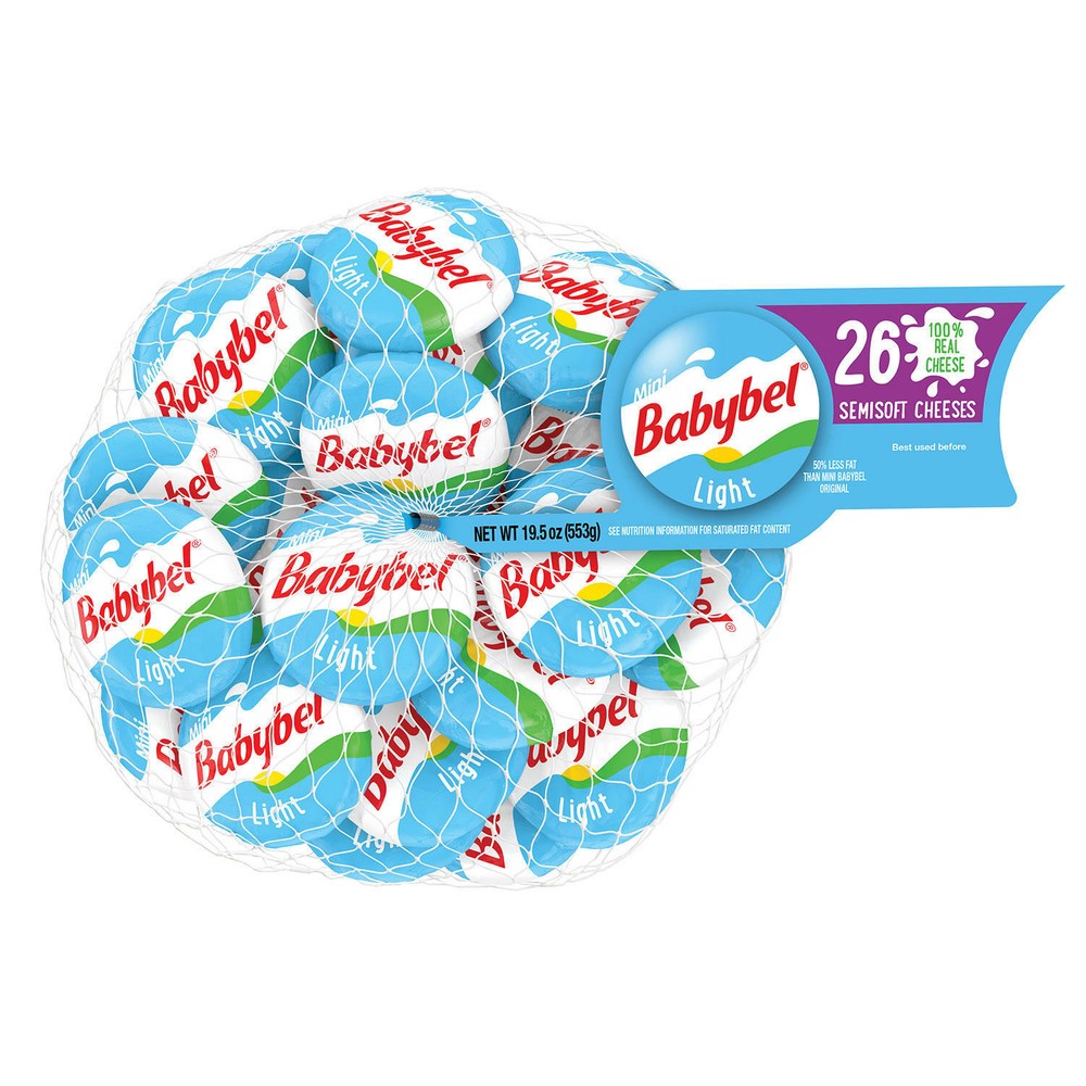 Mini Babybel Semisoft Cheese, Light (19.5 oz., 26 ct.)
