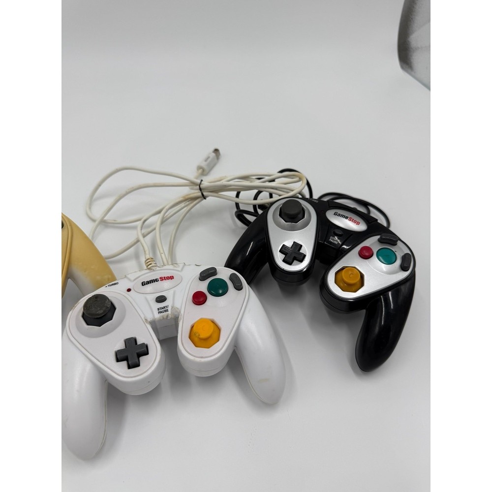 3X Untested GameStop GameCube Controller Lot Bundle