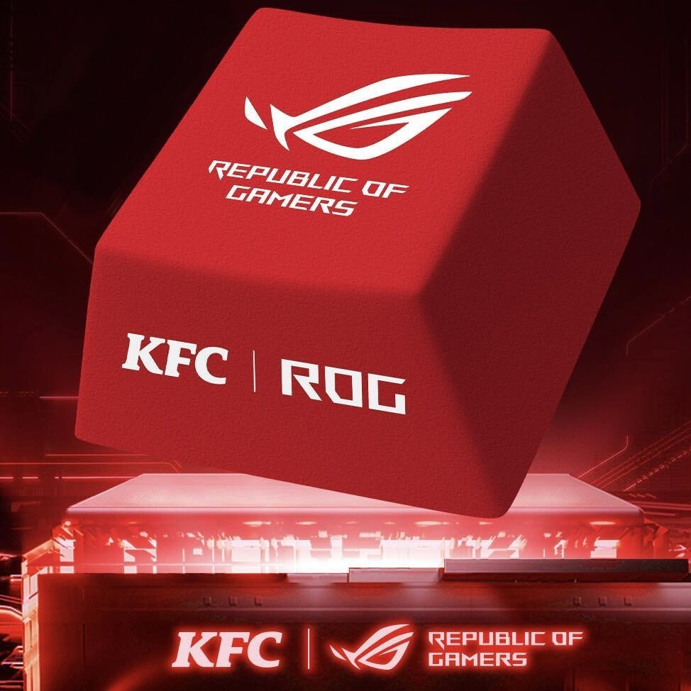 2025 KFC ROG Keyboard KeyCap Replace Completed Set 7 PCS NIP