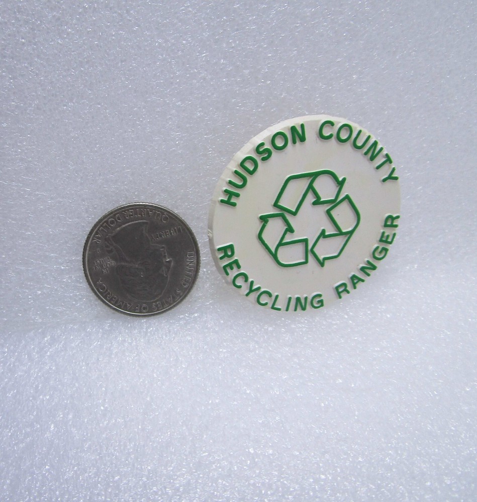 Hudson County Recycling Ranger Plastic Pin