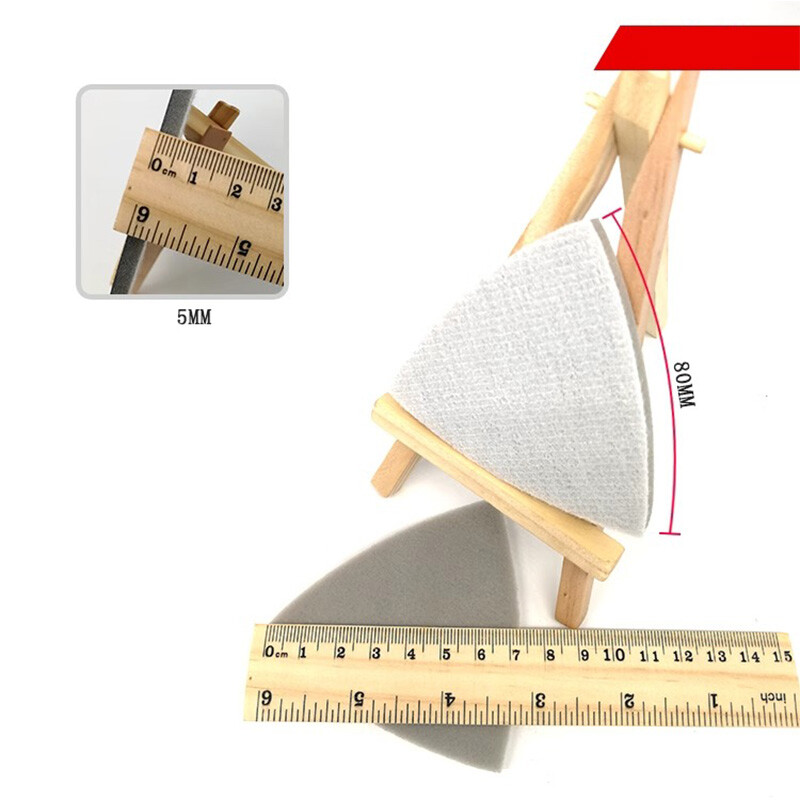 80mm Triangular Sponge Polishing Sanding Sheet Pads Multi-tool 300-3000 Grit