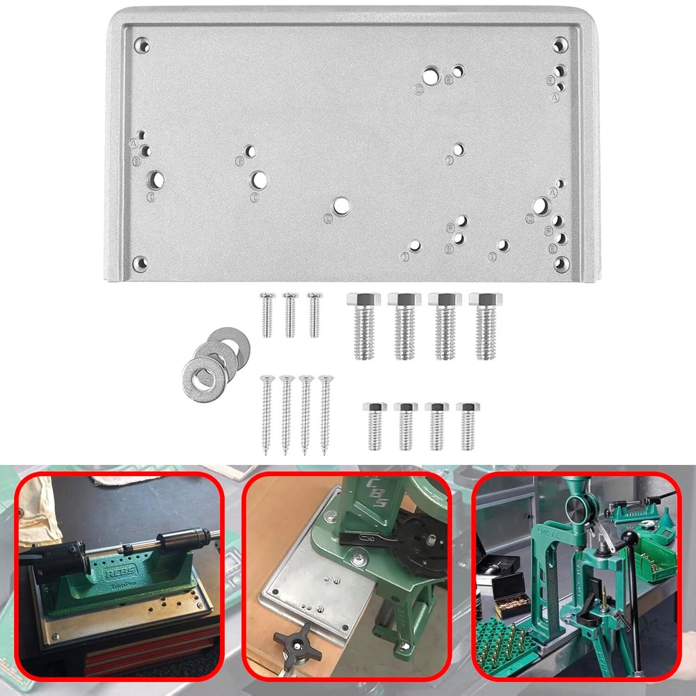 Accessory Base Plate-3 Grey For RCBS Presses and Tools, Replacement for 9282
