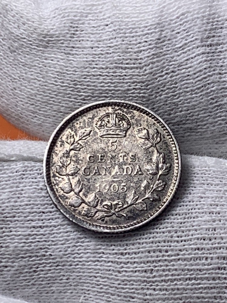 1905 Canada Silver 5 Cents (A2573)