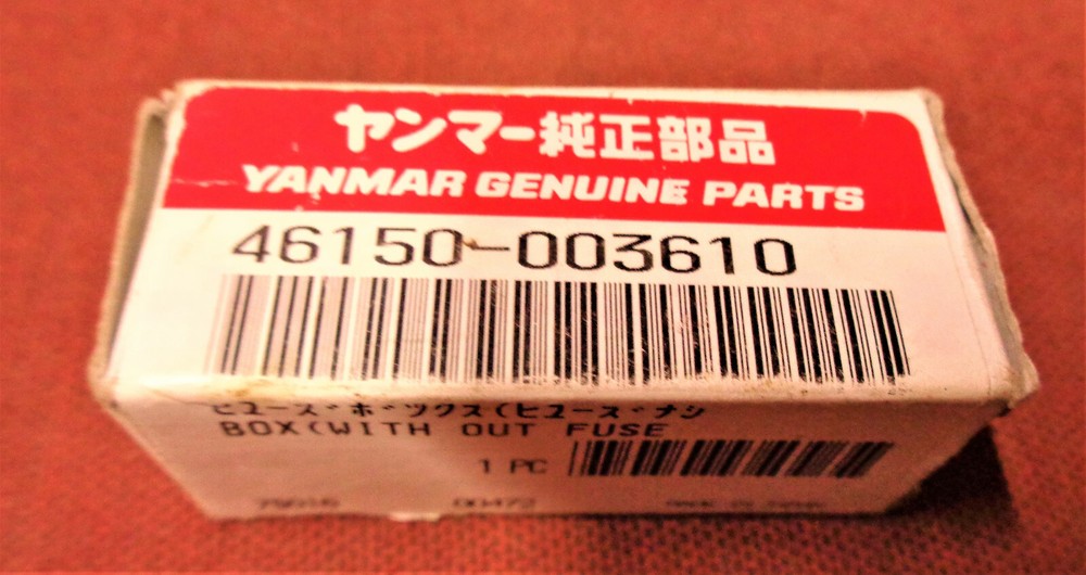 Yanmar Part Number: 46150-003610 Description: FUSE BOX