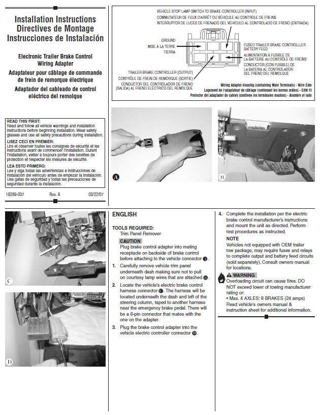 Trailer Brake Control for 2018 Traverse Limited w/ Plug Play Wiring Module New