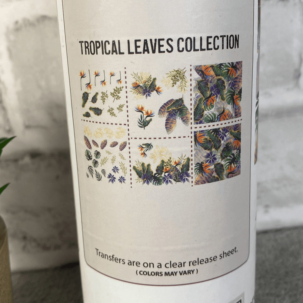 Dixie Belle Tropical Leaves Transfers NIB