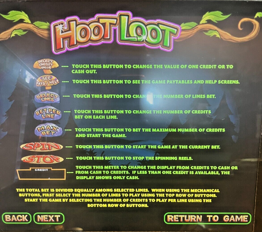 IGT I-game Hoot Loot Software