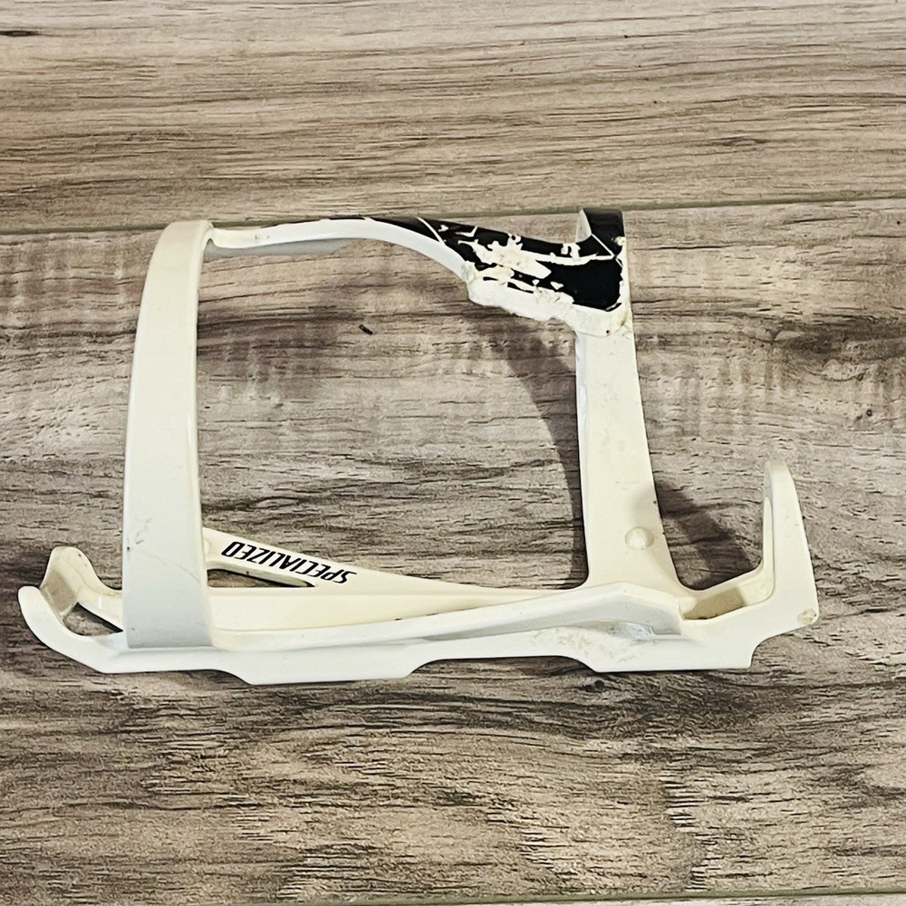 Used Specialized ZEE Bottle Cage Side Loading Right Entry White with Black