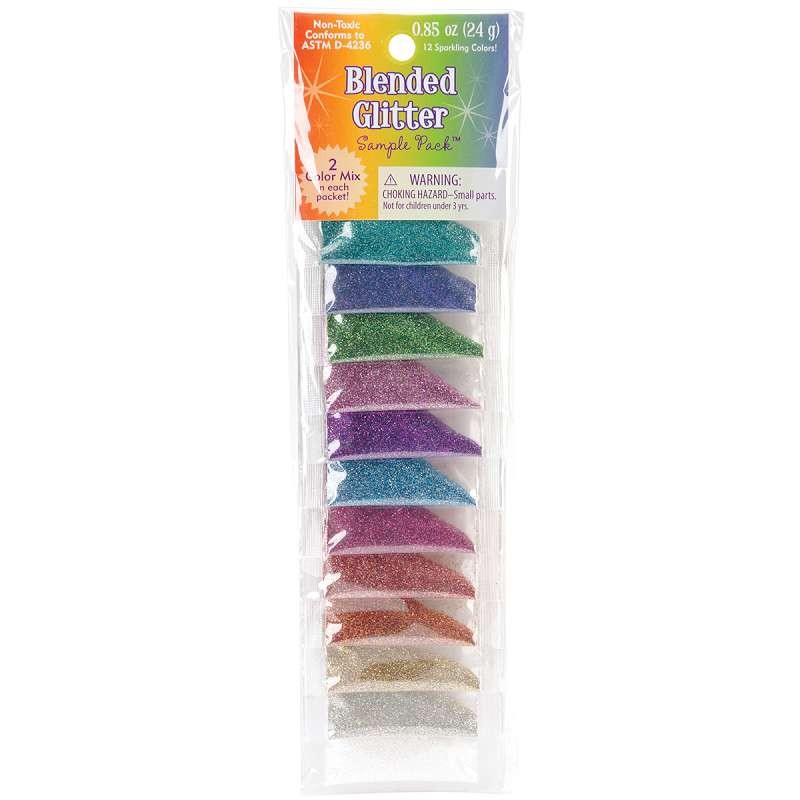 Glitter Sample Pack 2g 12/Pkg Blended