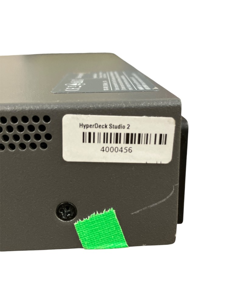 Blackmagic Design HyperDeck Studio 2 Broadcast Deck (TESTED FOR POWER)