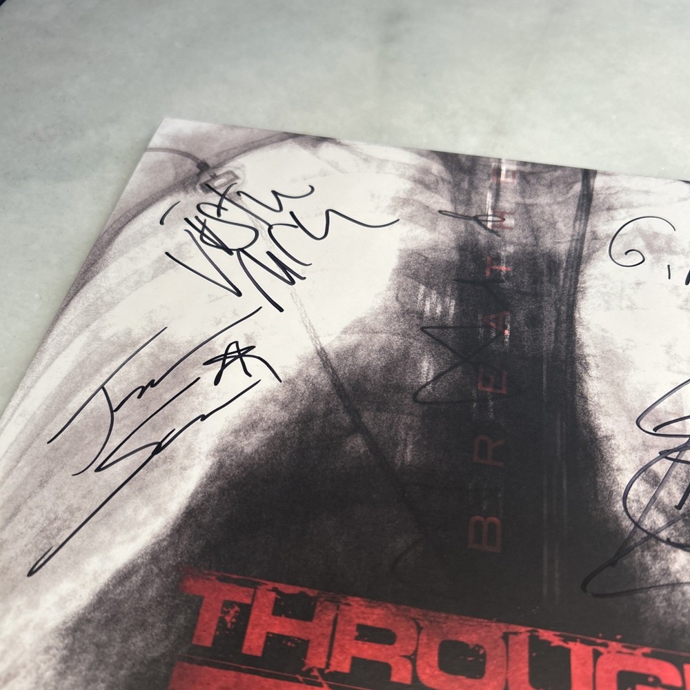 THROUGH FIRE BREATHE [DELUXE] [WHITE VINYL] LP Signed / Autographed