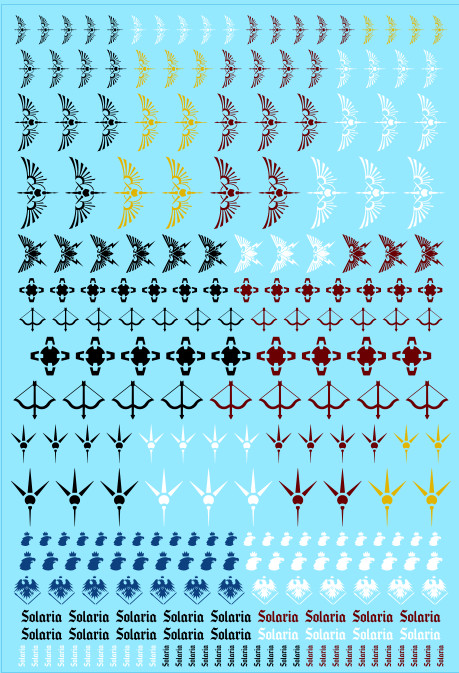 A6 -  Solaria Imperial Hunters Tiny Titans Transfer Sheet
