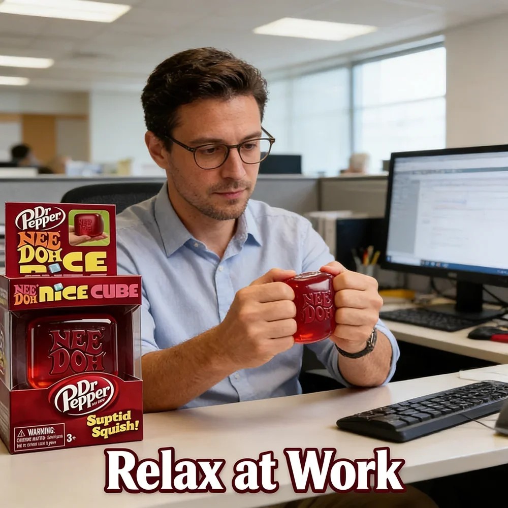 Needoh Limited Edition Dr Pepper Nice Cube Suptid Squish