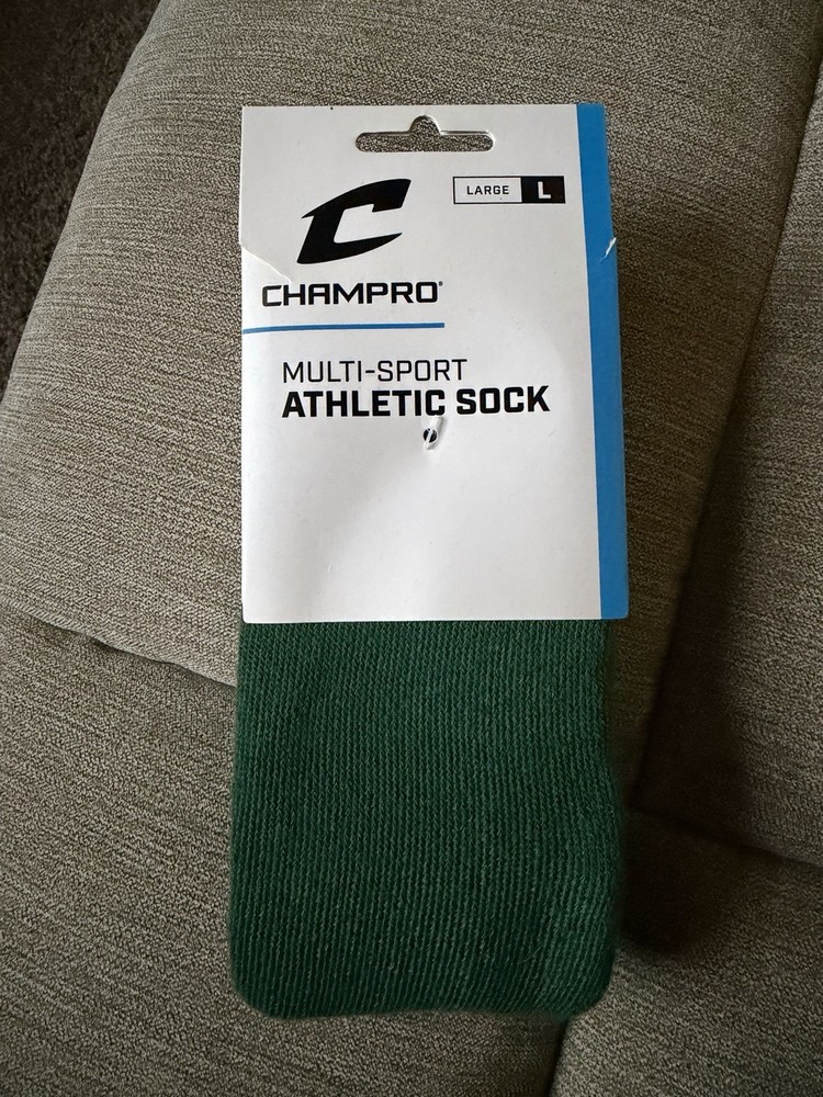 Champro Multi-Sport Athletic Sock Large Green
