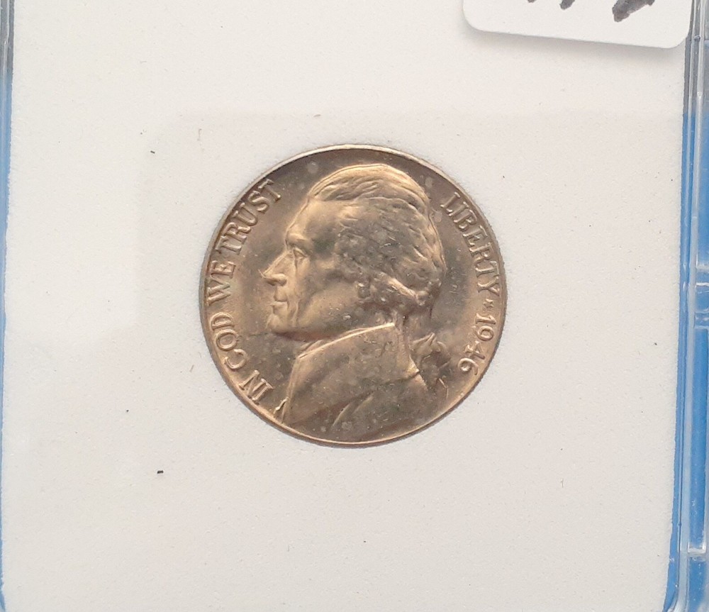1946-D JEFFERSON NICKEL GEM      WO
