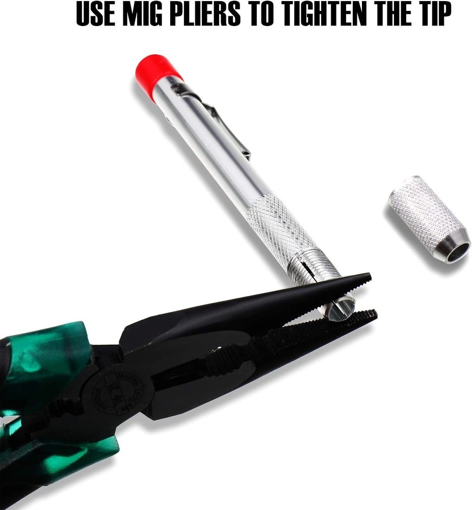 Convenient Soapstone Marking Kit: 2 Holders & 12 Refill Chalks for Durable Usage