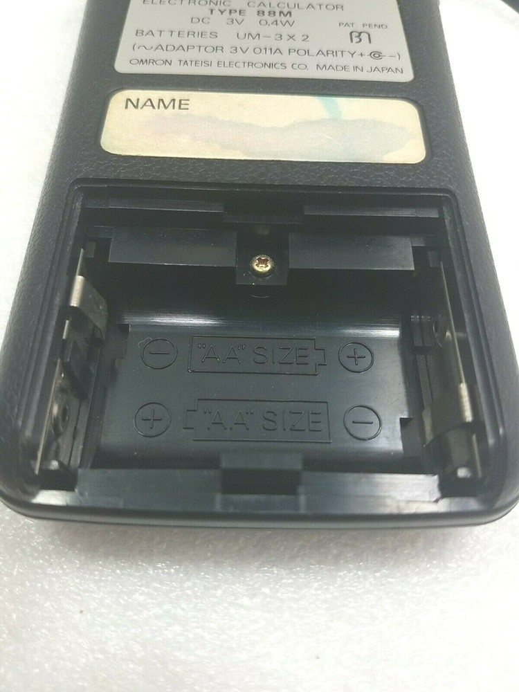 Omron ~88m Calculator ~With Original Case & Manual ~Works Perfect