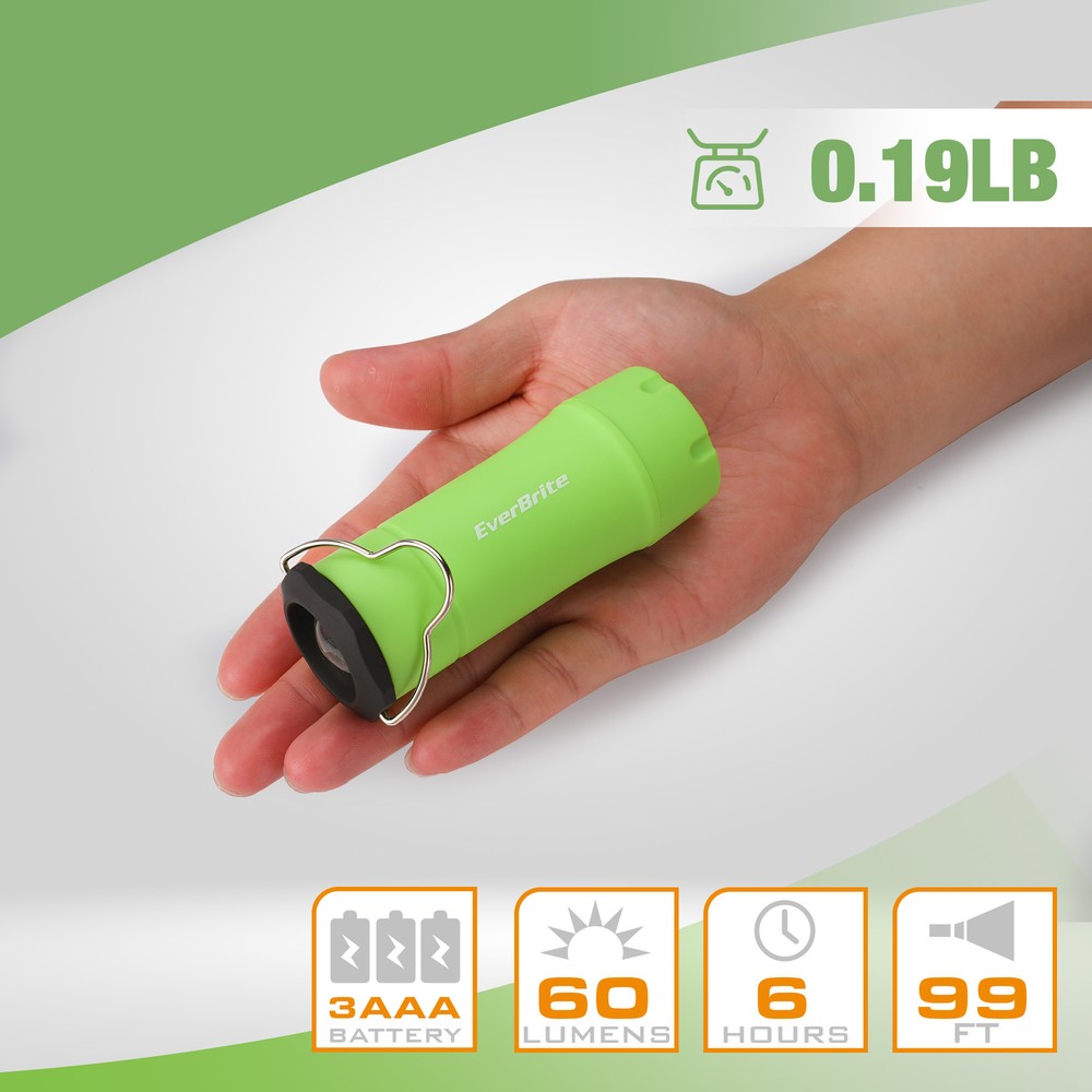 EverBrite 2-in-1 Mini Lanterns and Flashlights 2Pack Battery Powered Green