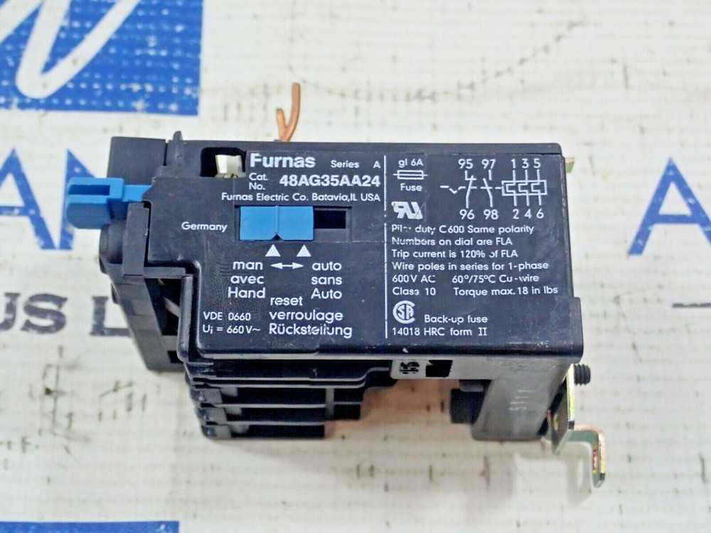 Furnas 48AG35AA24 Overload Relay 0.7-1.1A