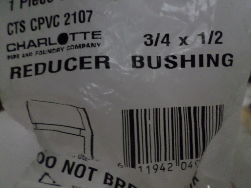NEW 3/4 x 1/2 Reducer Bushing