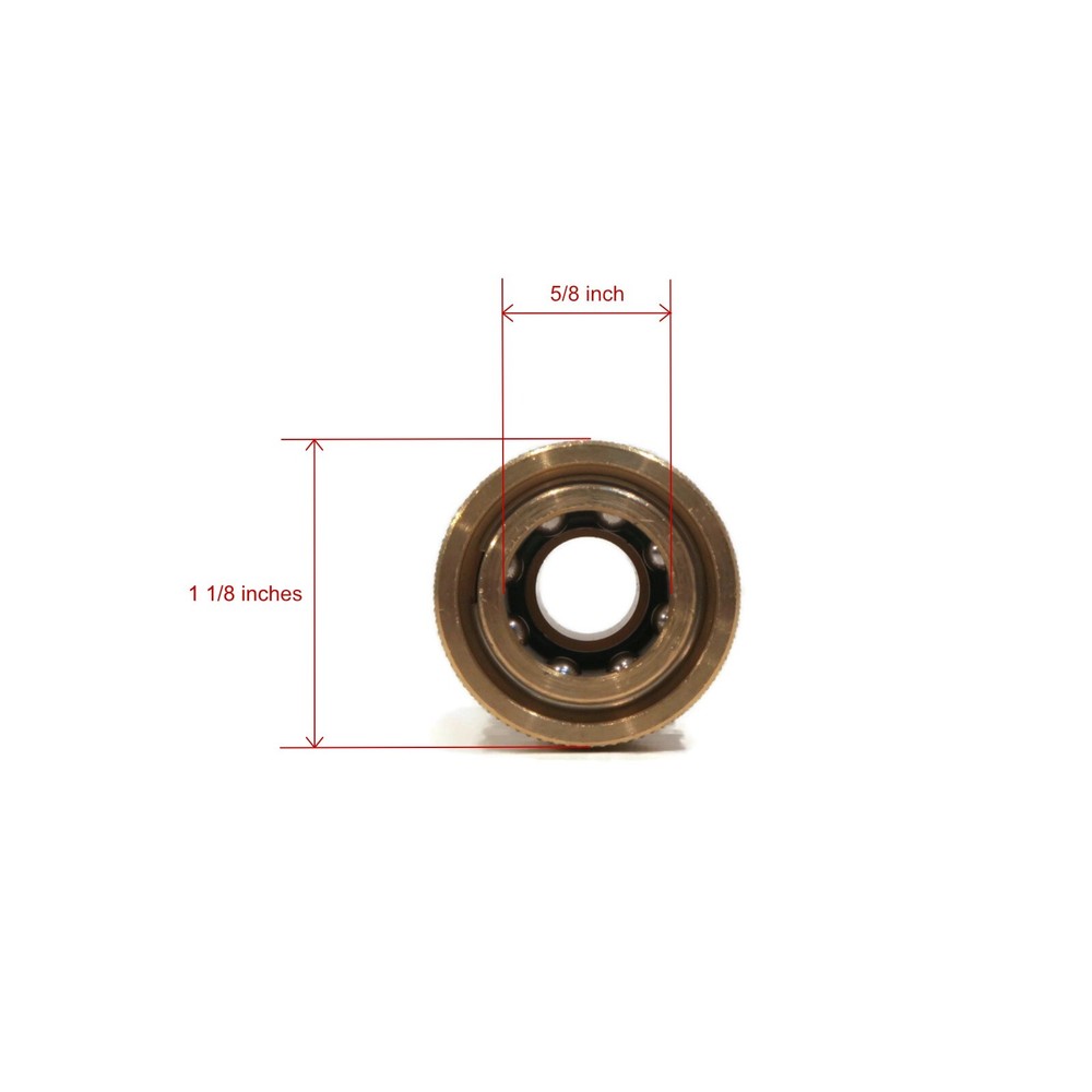 3/8" MPT Brass Quick Connect Coupler for Quickly Disconnecting Hose Lines Socket