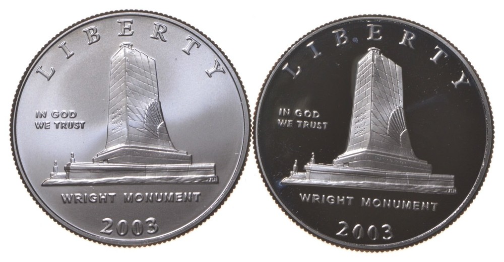 2003 Proof & Unc First Flight Wright Brothers Commemorative Half Dollar