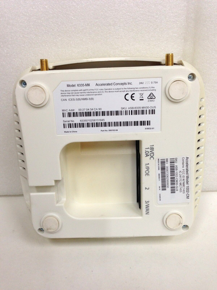 Accelerated / DIGI Router 6335-MX, w/1002-CM06 Modem - LTE - (2)