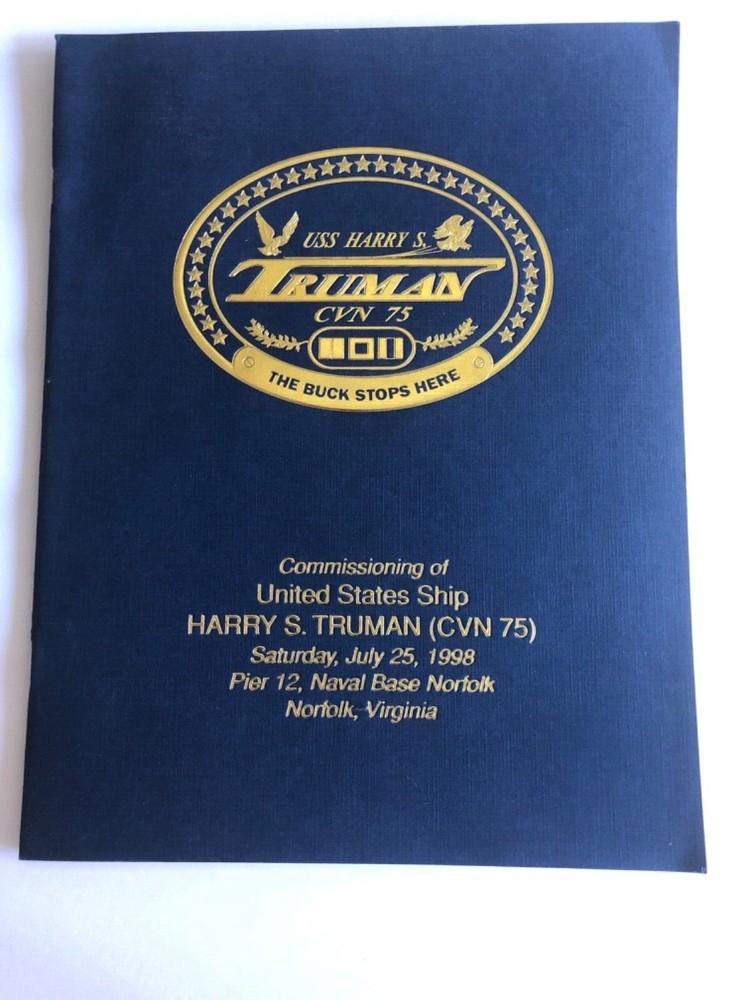 USS Harry S. Truman Commissioning Program 1998