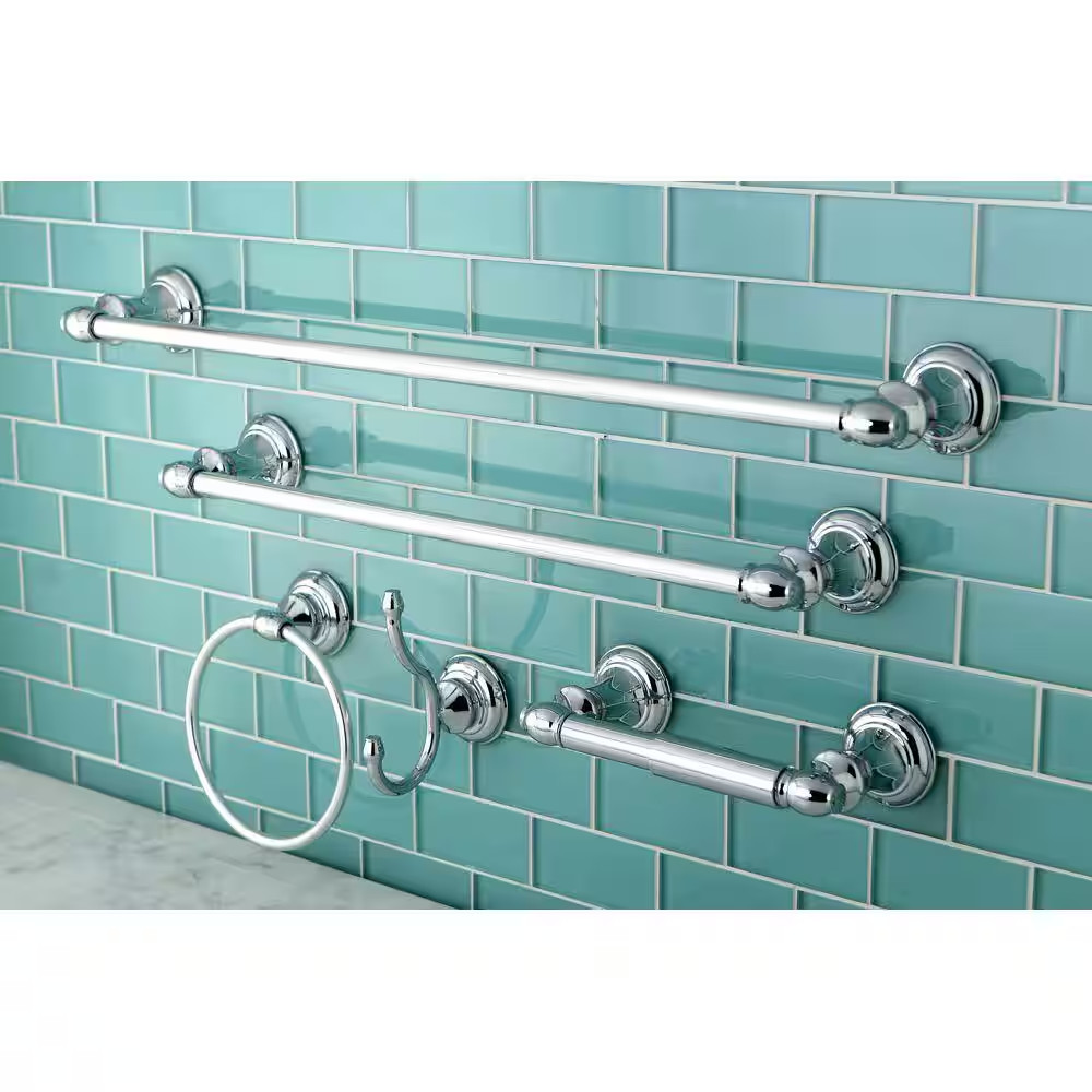 Provence 5-Piece Bathroom Accessory Set in Chrome