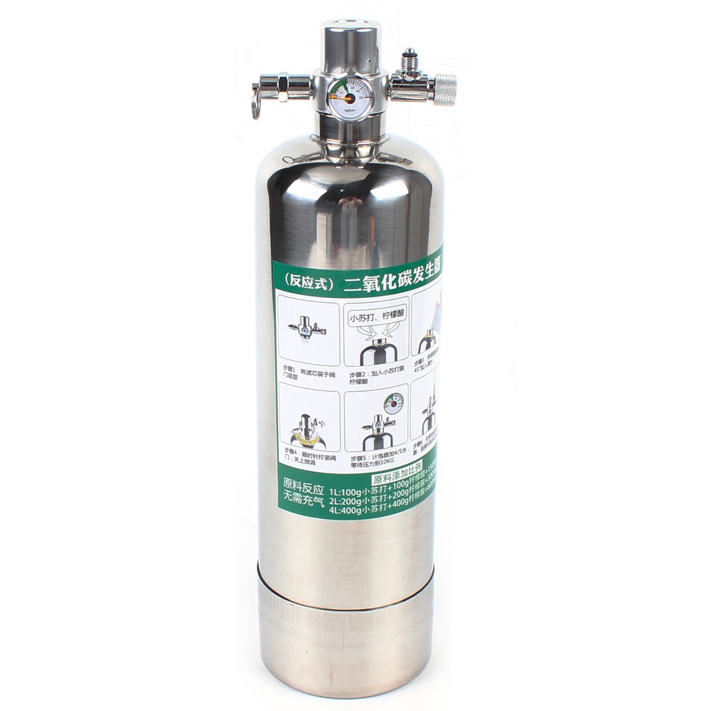 Aquarium CO2 Generator System Carbon Dioxide Reactor Kit with Bubble Counter