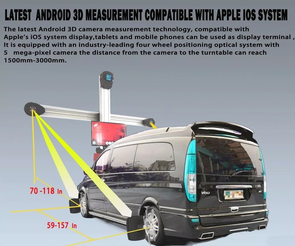 Motooltech AV9-Pro 3D Wheel Alignment Machine with Android System & TV Tablet