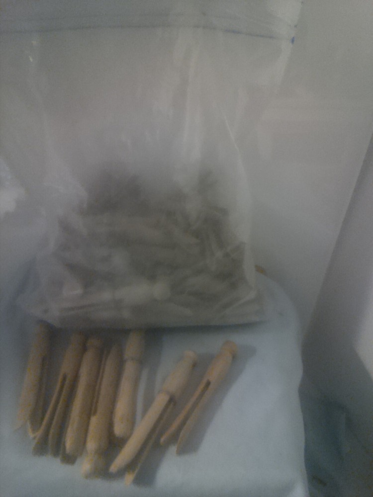 50 Plus Wood Clothespins