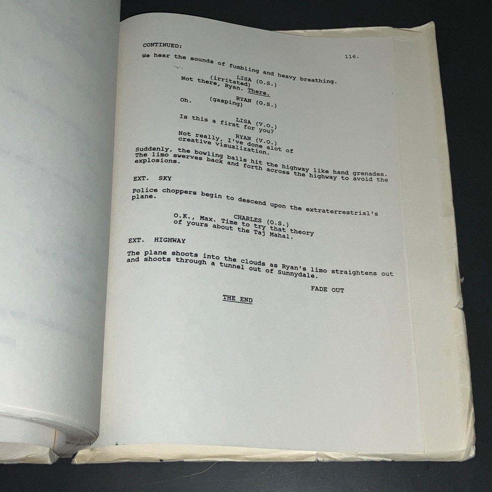 Original 1986 Doin’ Time on Planet Earth Movie Script Darren Starr Second Draft