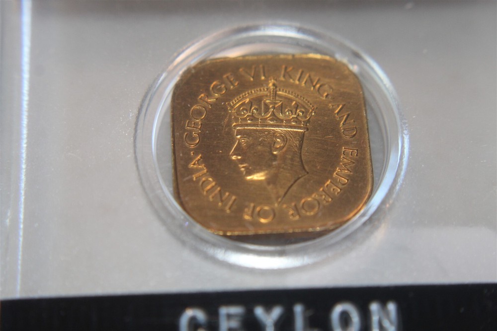 CEYLON 5 CENTS 1942 BU