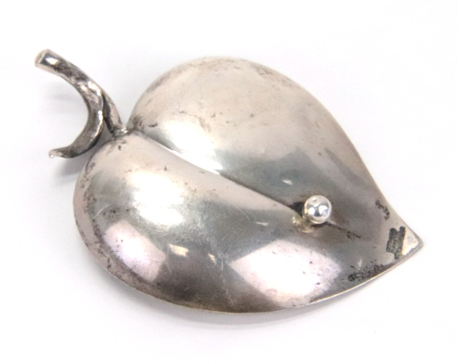 Vintage Tiffany & Co. Makers Sterling Silver Leaf Dish