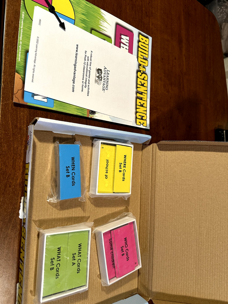 Learning Advantage Build-A-Sentence content sealed