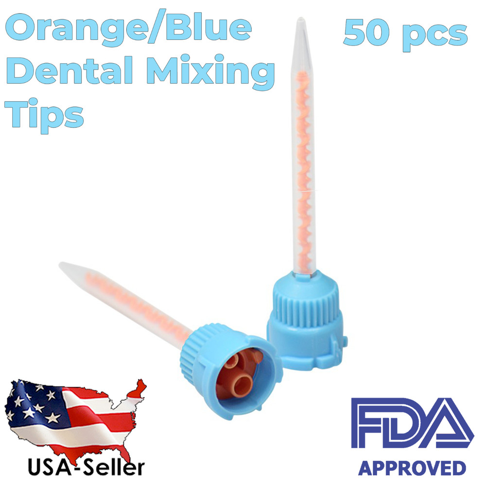Orange/Blue Dental Impression Mixing Tips (50 pcs)