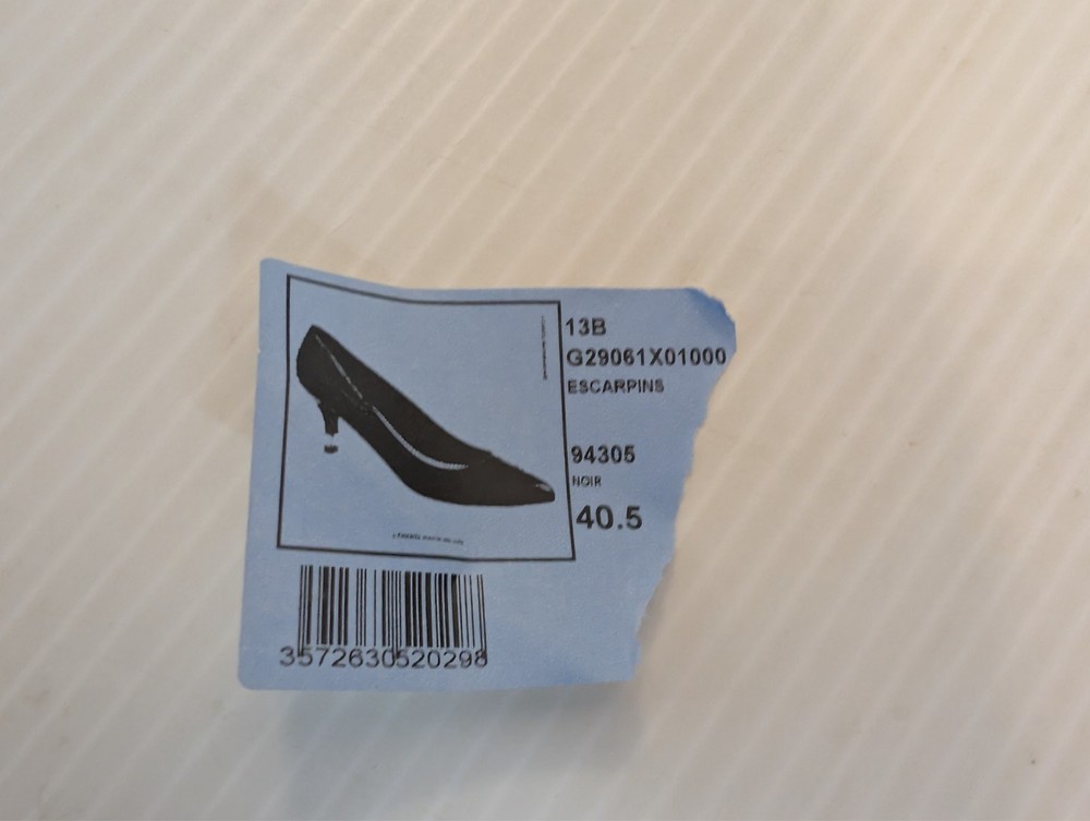 NEW CHANEL Black Tip Stiletto Heel Replacement Taps Tips