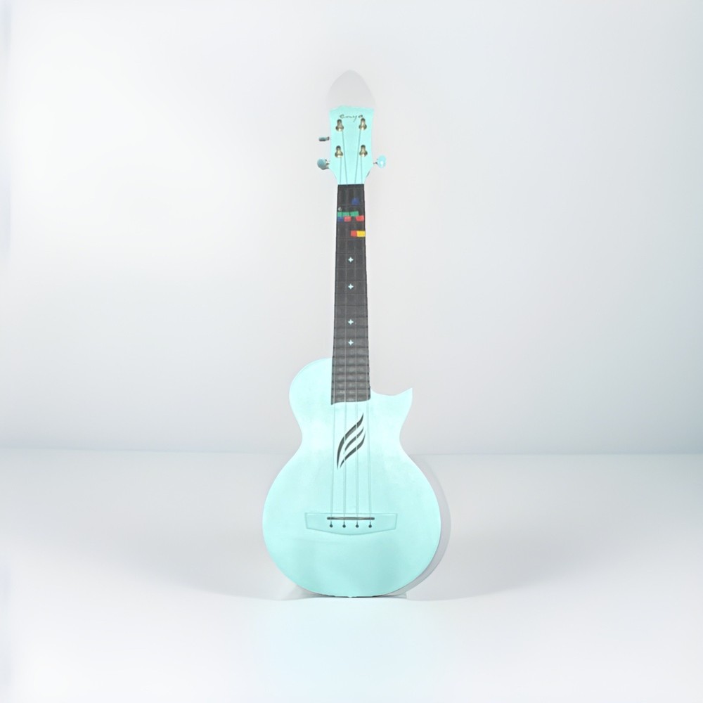 Light Blue Standard Ukulele 4 Strings Gold Tuners