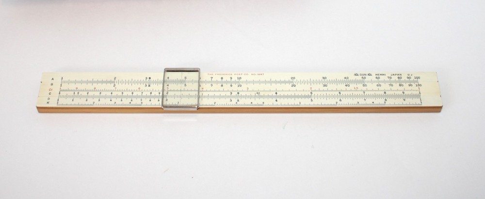 Frederick Post 1447 Slide Rule W/ Original Box